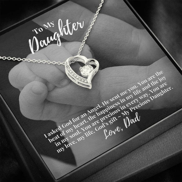 I asked god for an angel and he sent me you necklace top